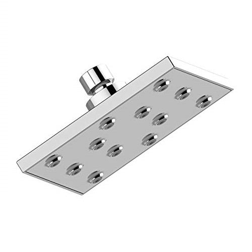 5-Inch Square Overhead Shower with Mist Flow - ABS Body, Chrome Finish, Wall/Ceiling Mounted, Mistique Series