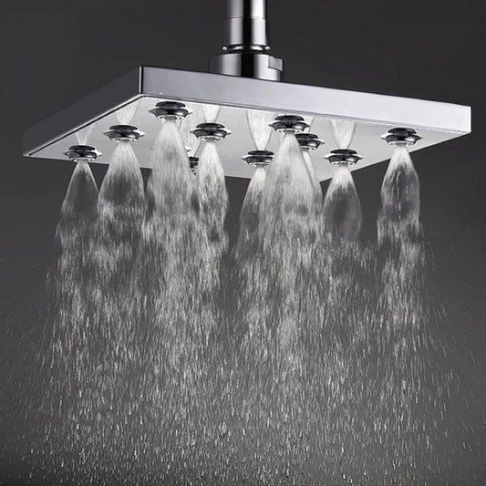 5-Inch Square Overhead Shower with Mist Flow - ABS Body, Chrome Finish, Wall/Ceiling Mounted, Mistique Series