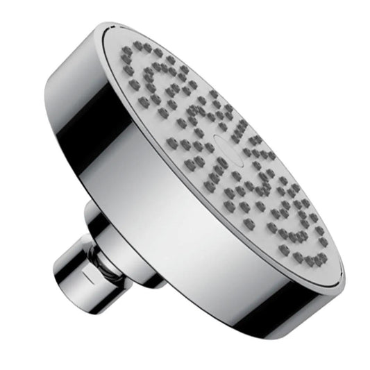 4-Inch Round Overhead Shower with Rain Flow - ABS Body, Chrome Finish, Wall/Ceiling Mounted, Classic Series