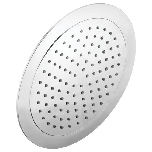 9-Inch Round Overhead Shower with Rain Flow - ABS Body, Chrome Finish, Wall/Ceiling Mounted, Ultra Series