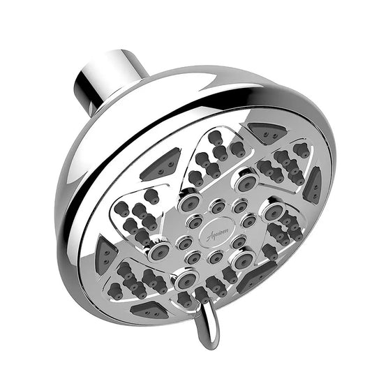 4-Inch Round Overhead Shower with 6 Functions - ABS Body, Chrome Finish, Wall/Ceiling Mounted, STAR Series