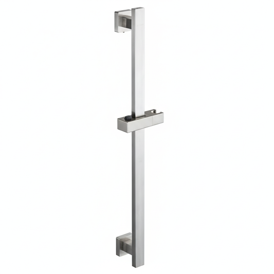 Shower Sliding Rail with Adjustable Height & Angle | Made of Stainless Steel | Silver Color | Wall-Mounted