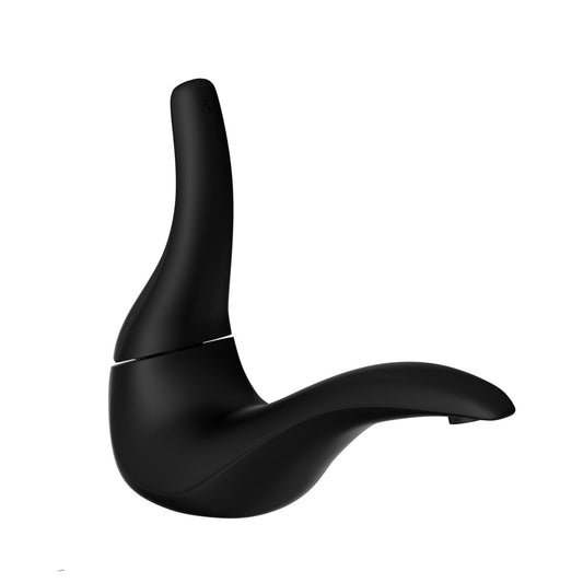 Deck Mounted Basin Mixer Tap in Matte Black Finish | Heavy-Duty Brass Made | Hot & Cold Water Tap | Dove Series