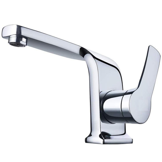 Deck Mounted Basin Mixer Tap in Chrome Finish | Heavy-Duty Brass Made | Hot & Cold Water Tap | Nexa Series