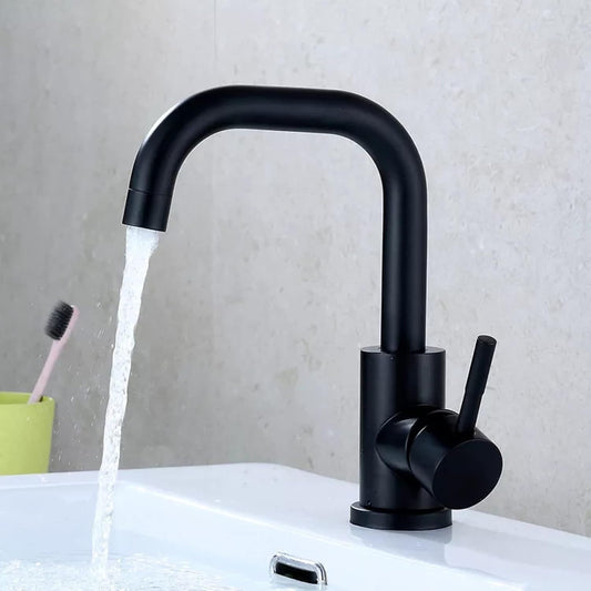 Deck Mounted Basin Mixer Tap in Antique Brass Finish | Heavy-Duty Brass Made | Hot & Cold Water Tap | Royal Series