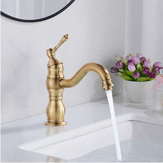 Deck Mounted Basin Mixer Tap in Gun Grey Finish | Heavy-Duty Brass Made | 450mm Hose | Hot & Cold Water Tap | Cuff Series