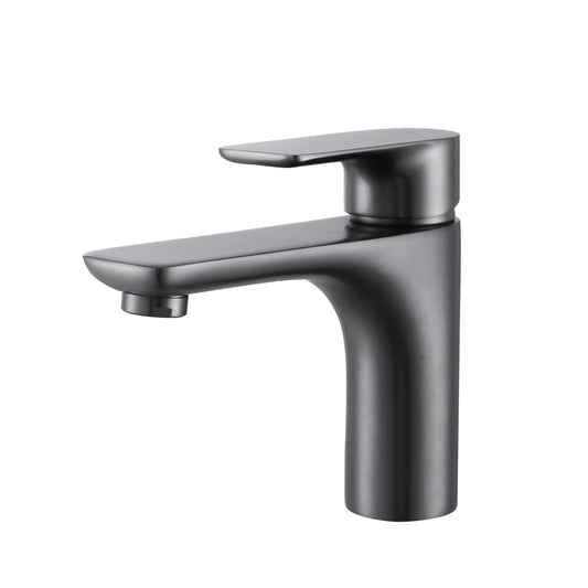 Deck Mounted Basin Mixer Tap in Gold & Marble Finish | Heavy-Duty Brass Made | Hot & Cold Water Tap | Jade Series
