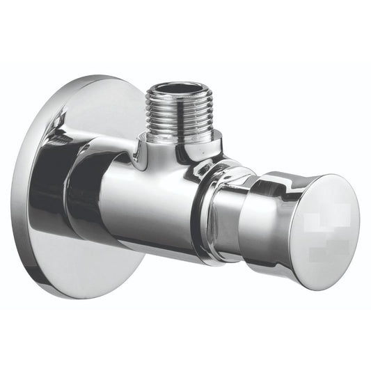Angle Cock with Auto-Closing Magnetic Tech | Chrome Finish | Heavy-Duty Brass Made | Modern Water Control