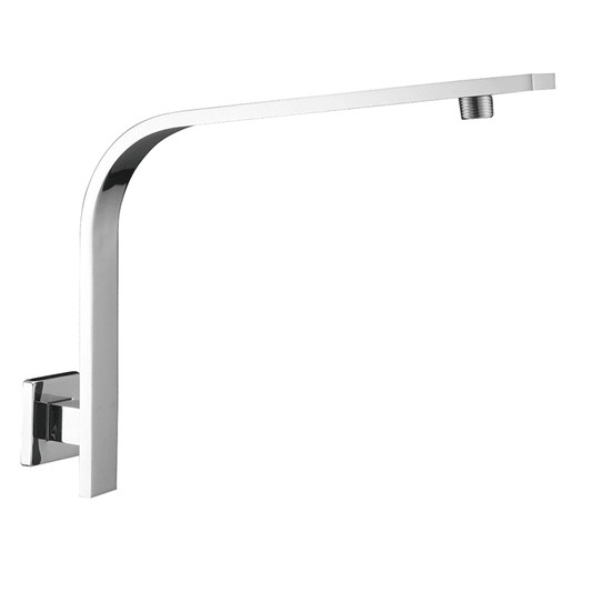 6x15 Inch Wall-Mounted L-Shape Shower Arm | Stainless Steel in Silver Finish | Overhead Shower Extension