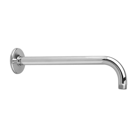 9-Inch Wall-Mounted Round Shower Arm | Heavy Duty Brass in Silver Finish | Overhead Shower Extension
