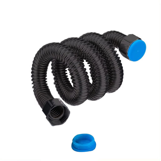 18" Connection Pipe | Heavy Duty SS304 Braiding with Matte Black Finish & Powder Coating | Flexible & Rust-Proof Plumbing Hose for Geysers, Basins, Dishwashers, Faucets & Toilets
