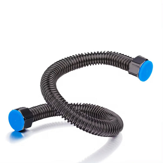 24" Connection Pipe | Heavy Duty SS304 Braiding with Matte Black Finish & Powder Coating | Flexible & Rust-Proof Plumbing Hose for Geysers, Basins, Dishwashers, Faucets & Toilets