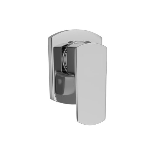 3/4 Inch Concealed Stop Cock with Wall Flange - Brass Body Chrome Finish Water Control Valve