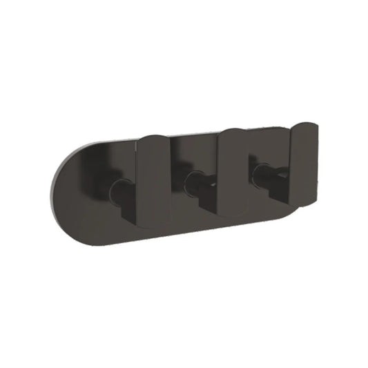 Wall-Mounted 4-Way Diverter with Exposed Part Kit | | Brass Body with Matte Black Finish | PVD Coating | Multi-Function Water Control for Showers & Taps