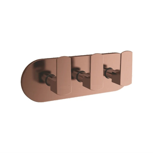 4-Way Diverter with Exposed Part Kit | | Brass Body with Rose Gold Finish | PVD Coating | Wall-Mounted Multi-Function Water Control for Showers & Taps