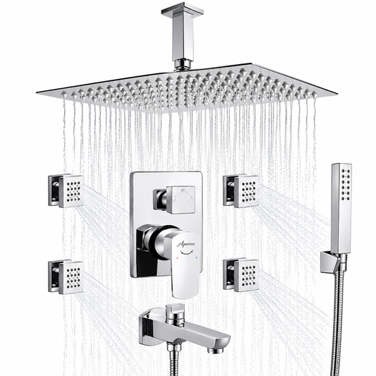 Zura Diverter Set 12 SHOWER WITH 6 BODY JET
