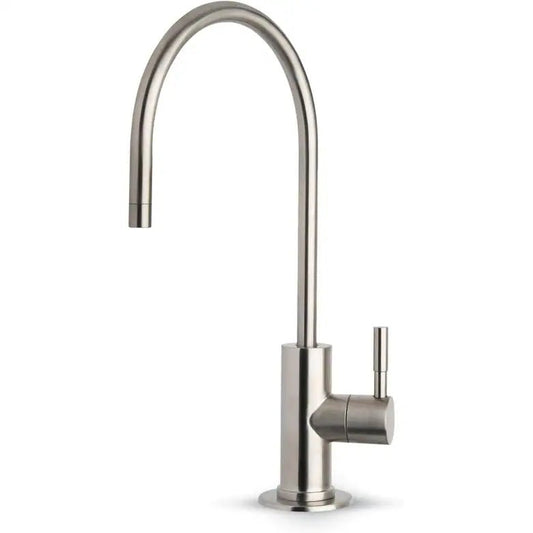 Deck-Mounted RO Tap with Connecting Hose – SS304 Stainless Steel, Silver Finish