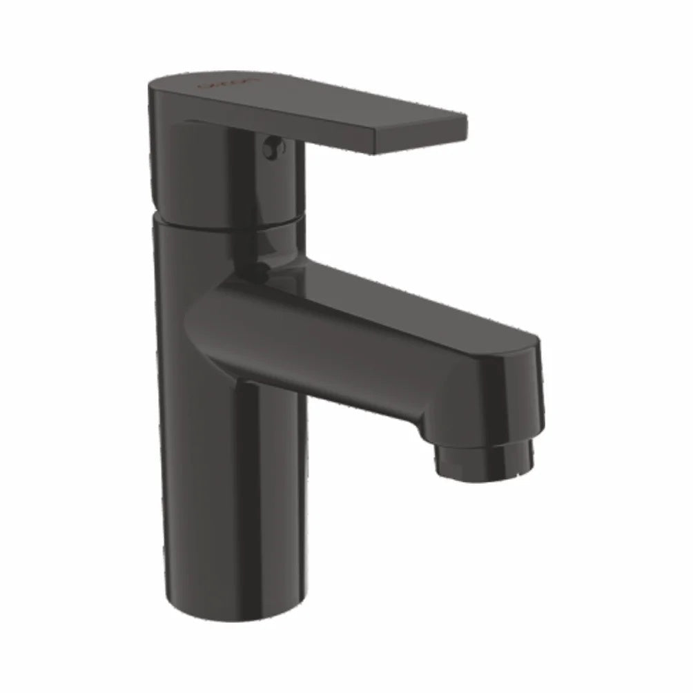 Entice Series Hot & Cold Water Basin Mixer Tap | Brass Faucet | Matte Black Finish Sink Mixer Tap with PVD Coating | Deck-Mounted
