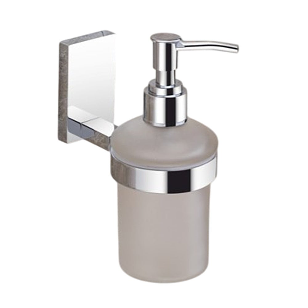 Liquid Soap Dispenser Chrome Finish, SS304 Stainless Steel Made, Wall-Mounted for Bathroom & Kitchen Use - Compel Series