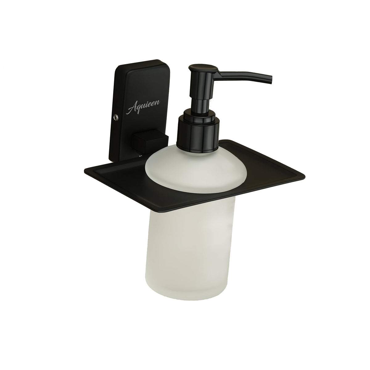 Liquid Soap Dispenser Matte Black Finish, SS304 Stainless Steel Made, Wall-Mounted for Bathroom & Kitchen Use - Compel Series