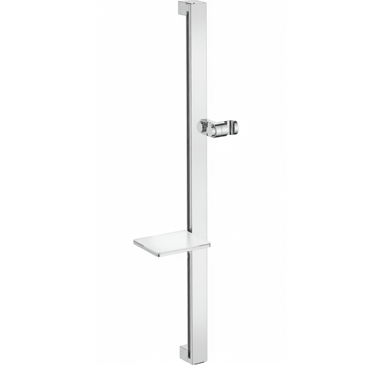 Shower Sliding Rail with Adjustable Height & Angle | Made of ABS | Silver Color | Wall-Mounted