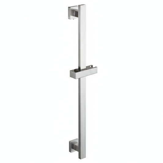 Shower Sliding Rail with Adjustable Height & Angle | Made of Stainless Steel | Silver Color | Wall-Mounted