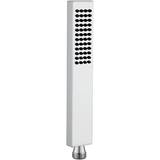 Single-Function Brass Hand Shower, Chrome Finish, Brass Body, Wall-Mounted for Bathroom Use - Kubix Series