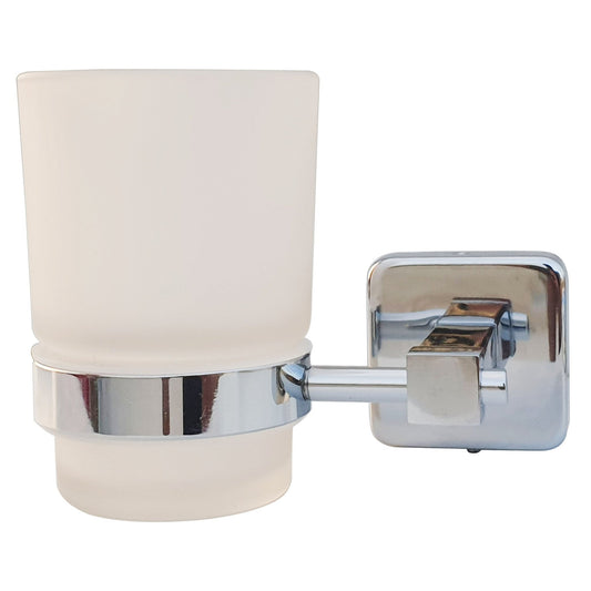 Wall-Mounted Tumbler Holder - SS304 Stainless Steel Body with Chrome Finish, Durable and Functional Bathroom Addition | Blanco Series