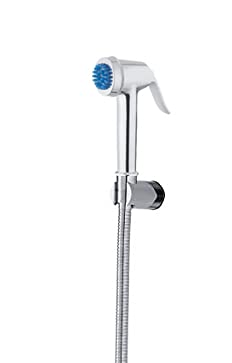Aquieen ABS Health Faucet Set with 1 Meter SS 304 Shower Tube & Hook (Quince, Chrome)