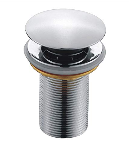 Aquieen Chrome Brass Full Threaded Pop Up Waste Coupling, 3"