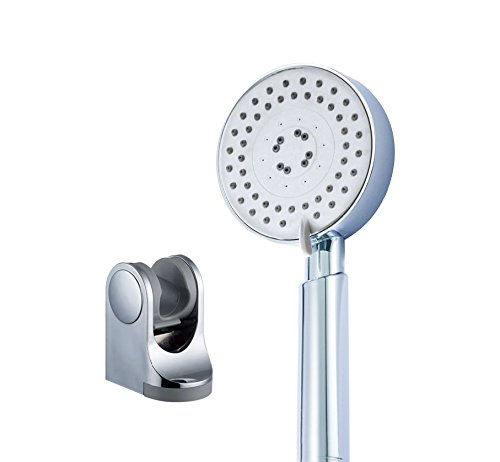 Aquieen H2 Chrome Polished Micro 5 Function Mist, Rain and PreSSure Jets Hand Shower with Hook (8 x 4)