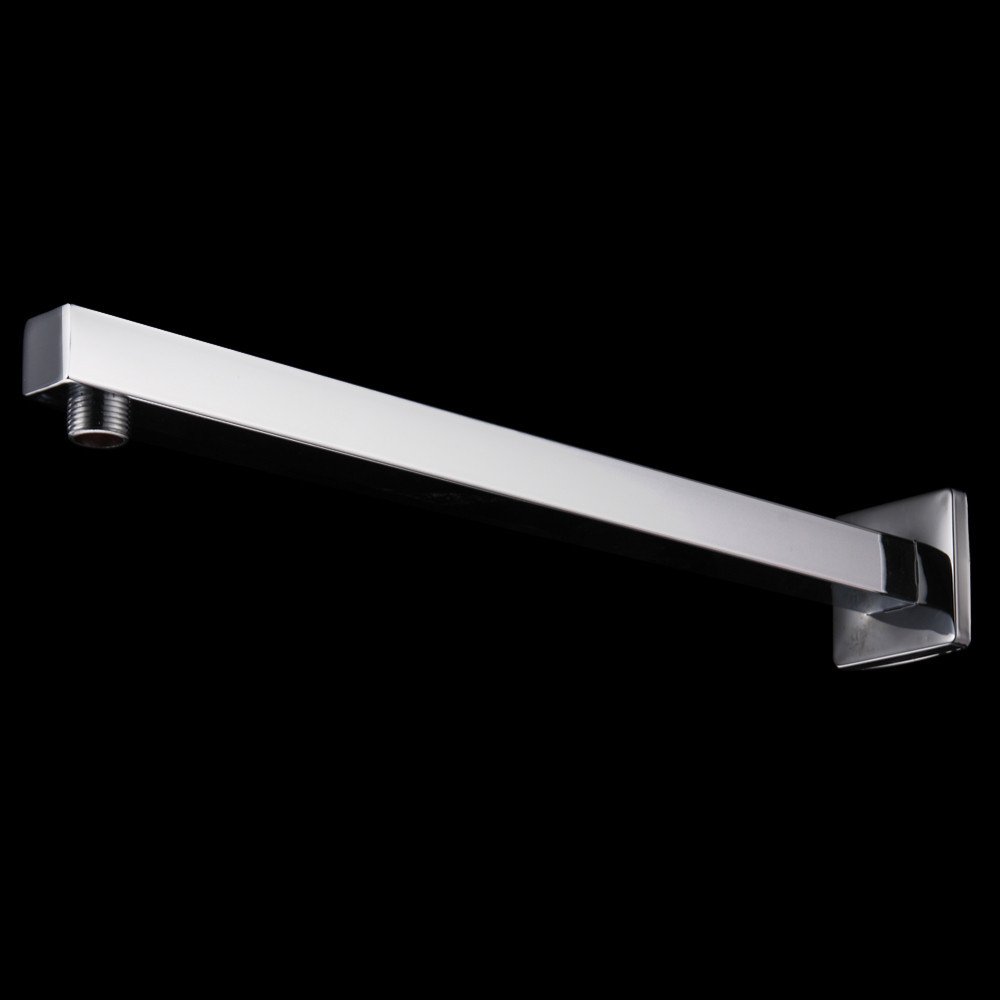 Aquieen 21" Shower Arm Square with Wall Flange (Heavy)