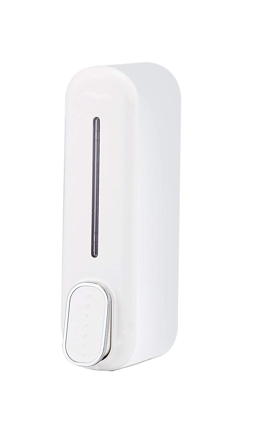 aquieen Wall Mounted Premium Manual Liquid Soap Shampoo Lotion Dispenser (300 ml, White)