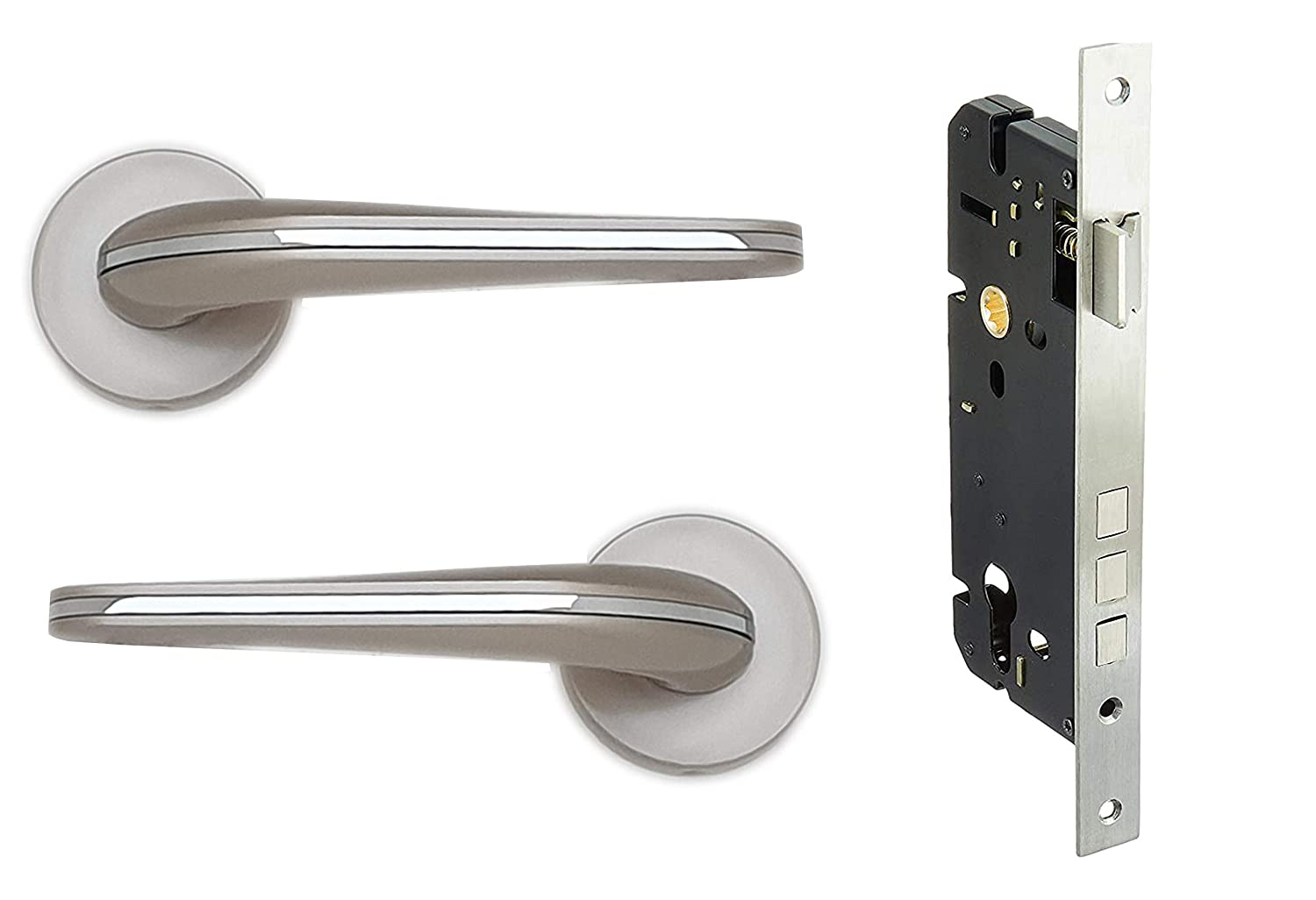 Aquieen MH-502 Malleable Mortise Handle Set (Chrome)