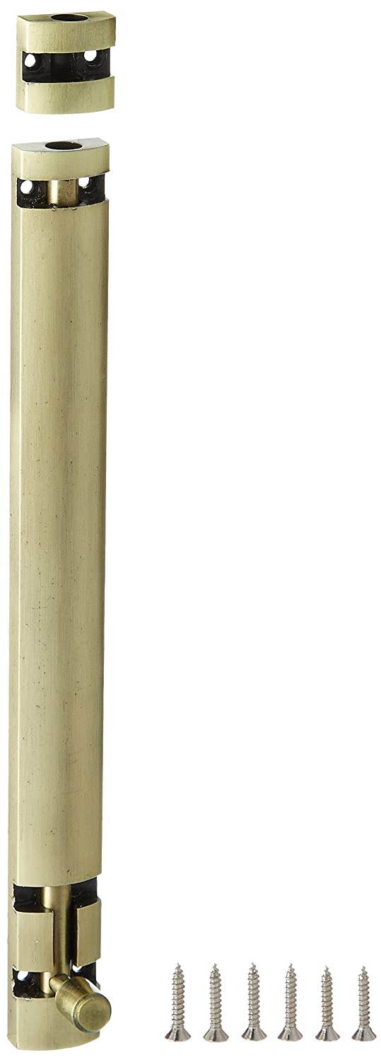 Aquieen TB651 SS 304 Tower Bolt Set Heavy (8", Antique Brass)