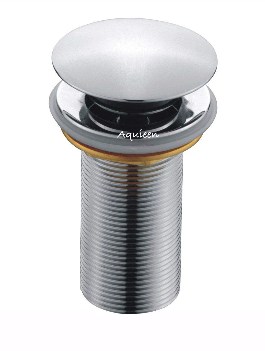 Aquieen Chrome Brass Full Threaded Pop Up Waste Coupling, 5"