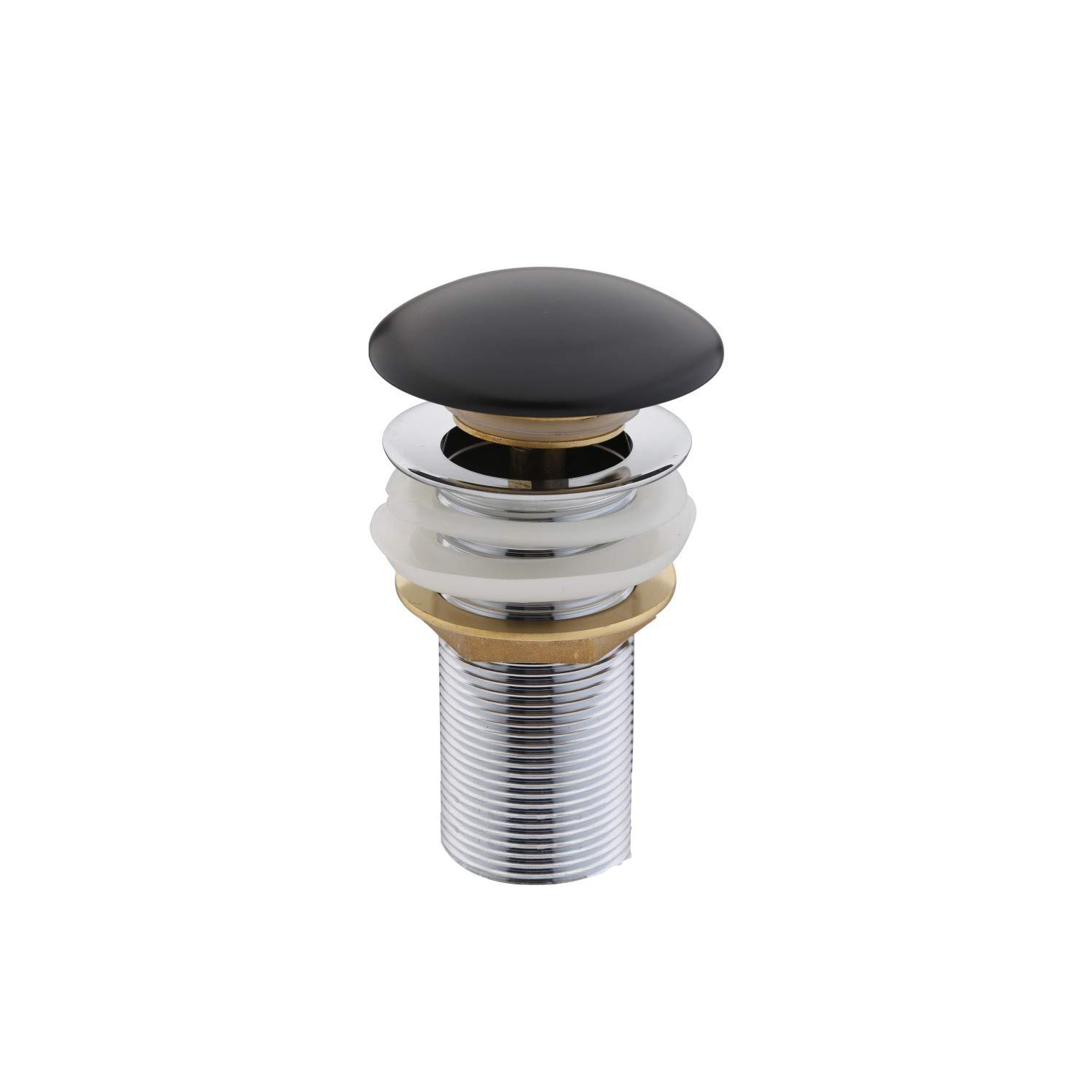 Aquieen Black Brass Full Threaded Pop Up Waste Coupling, 5"