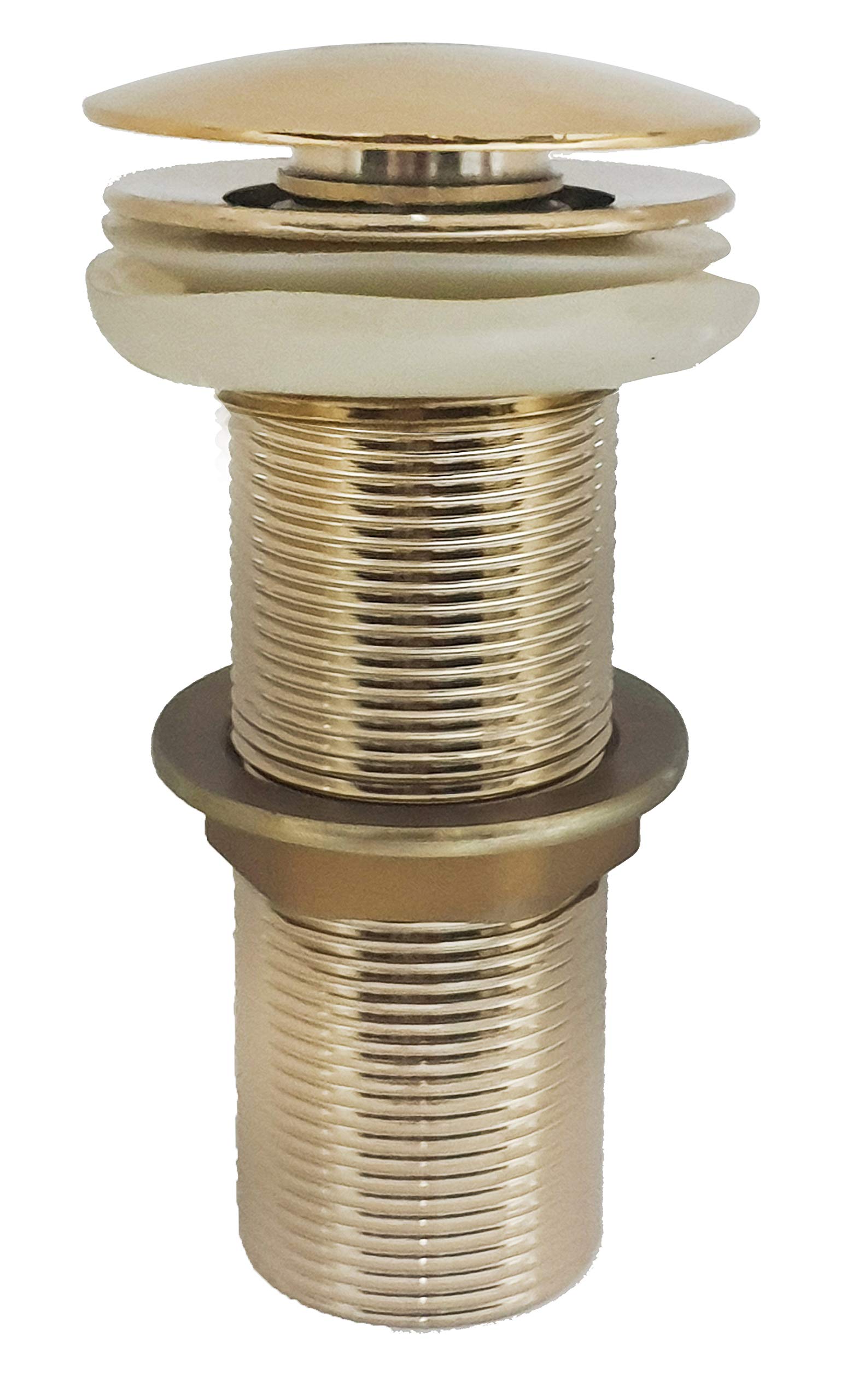 Aquieen Gold Brass Full Threaded Pop Up Waste Coupling, 5"