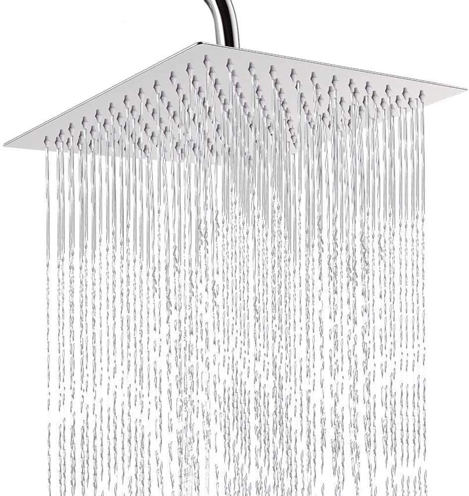 Aquieen SS 304 Grade Rain Overhead Shower (12 x 12")