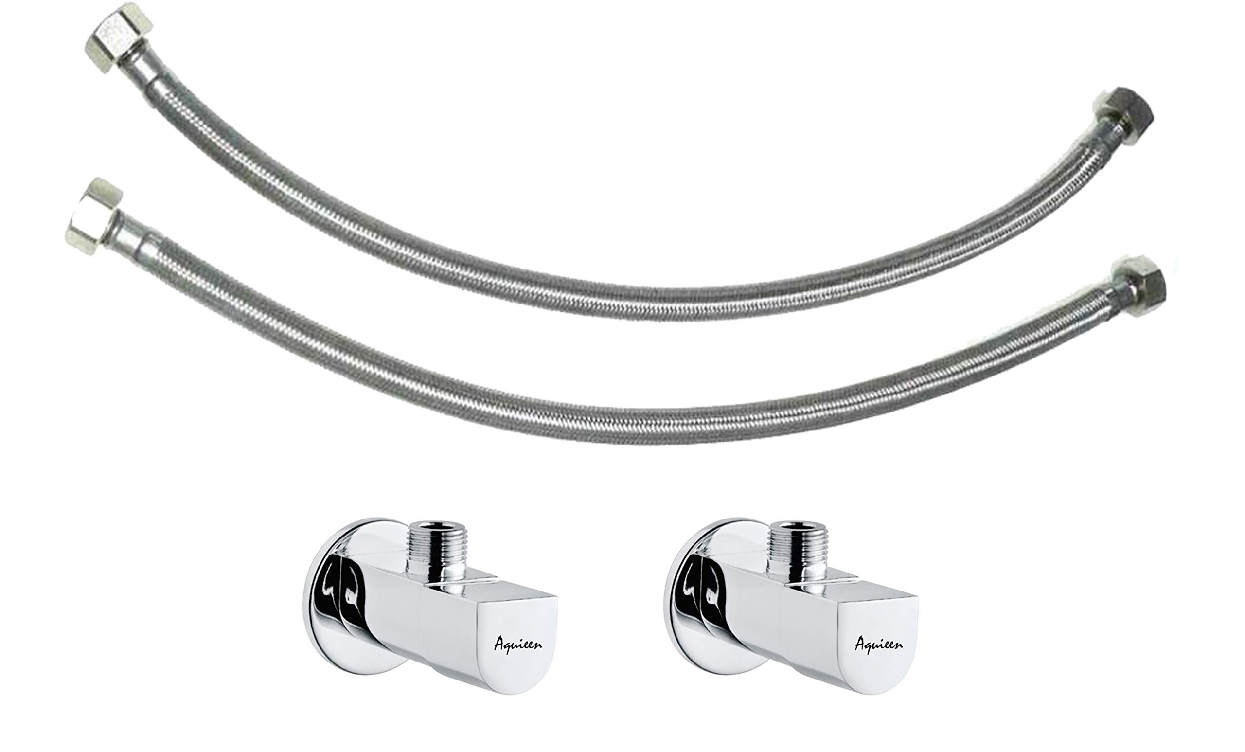 Aquieen  Arc Connection 600 Mm With Angle Valve, 24" (Set Of 2)
