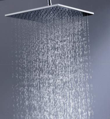 Aquieen SS 304 Grade Rain Chrome Finish Overhead Shower (Silver, 4" X 4").