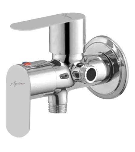 AQUIEEN 2 WAY ANGLE COCK WITH WALL FLANGE (Cuff) (Aura)