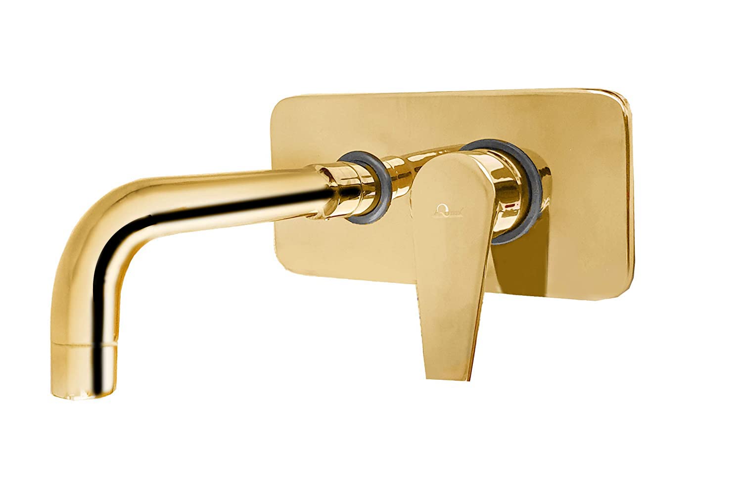 Aquieen Luxury Series Wall Mounted Basin Tap Mixer with Provision for Hot & Cold Water (Entice - Gold)