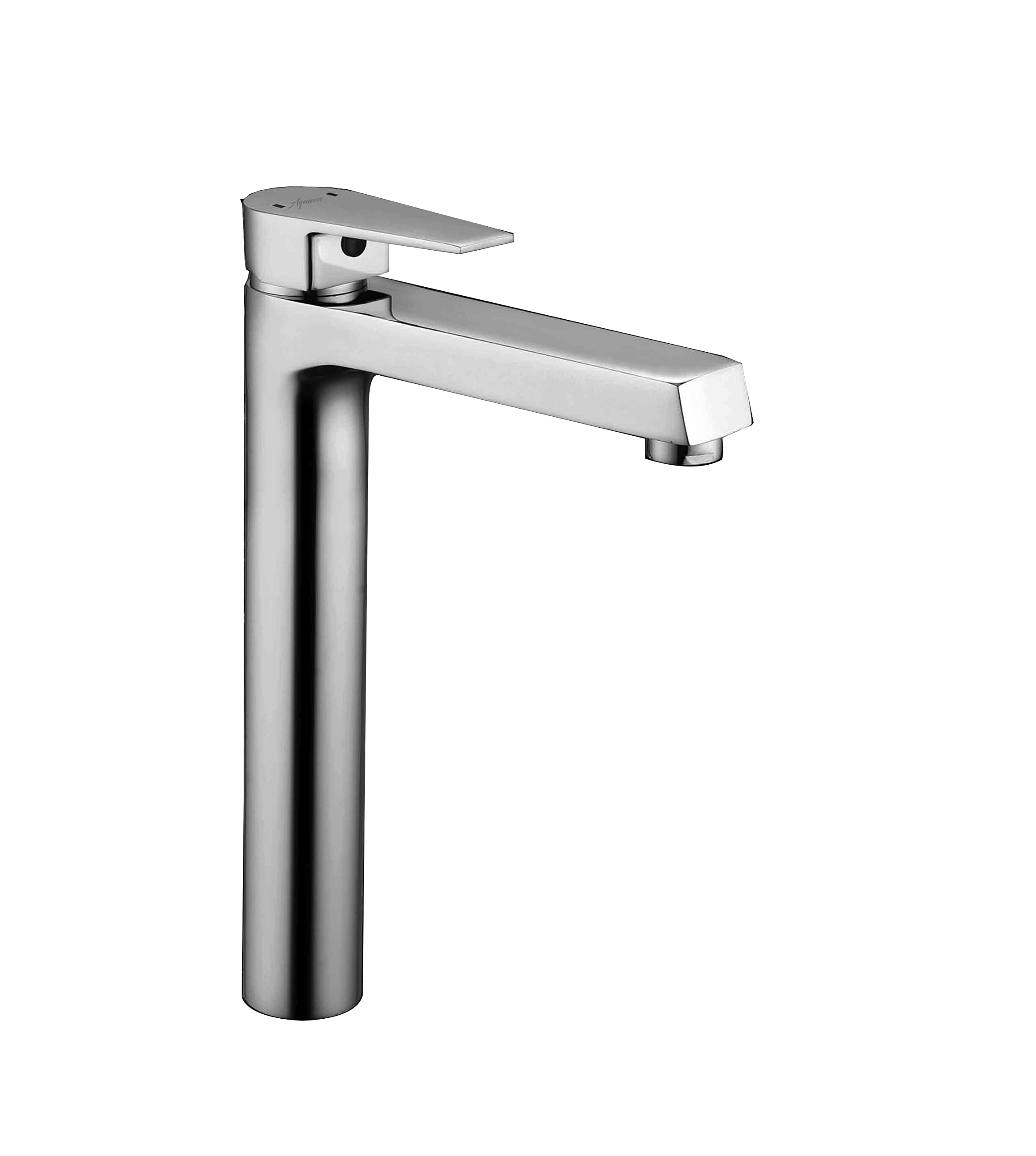 Aquieen Single Lever Basin Mixer Extended Tall Body with 600 mm Connecting Hoses (Aura, Chrome)