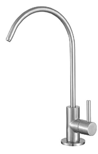 Aquieen SS 304  Kitchen RO Water Tap with Cold Water Provision Connecting Hose (Silver)