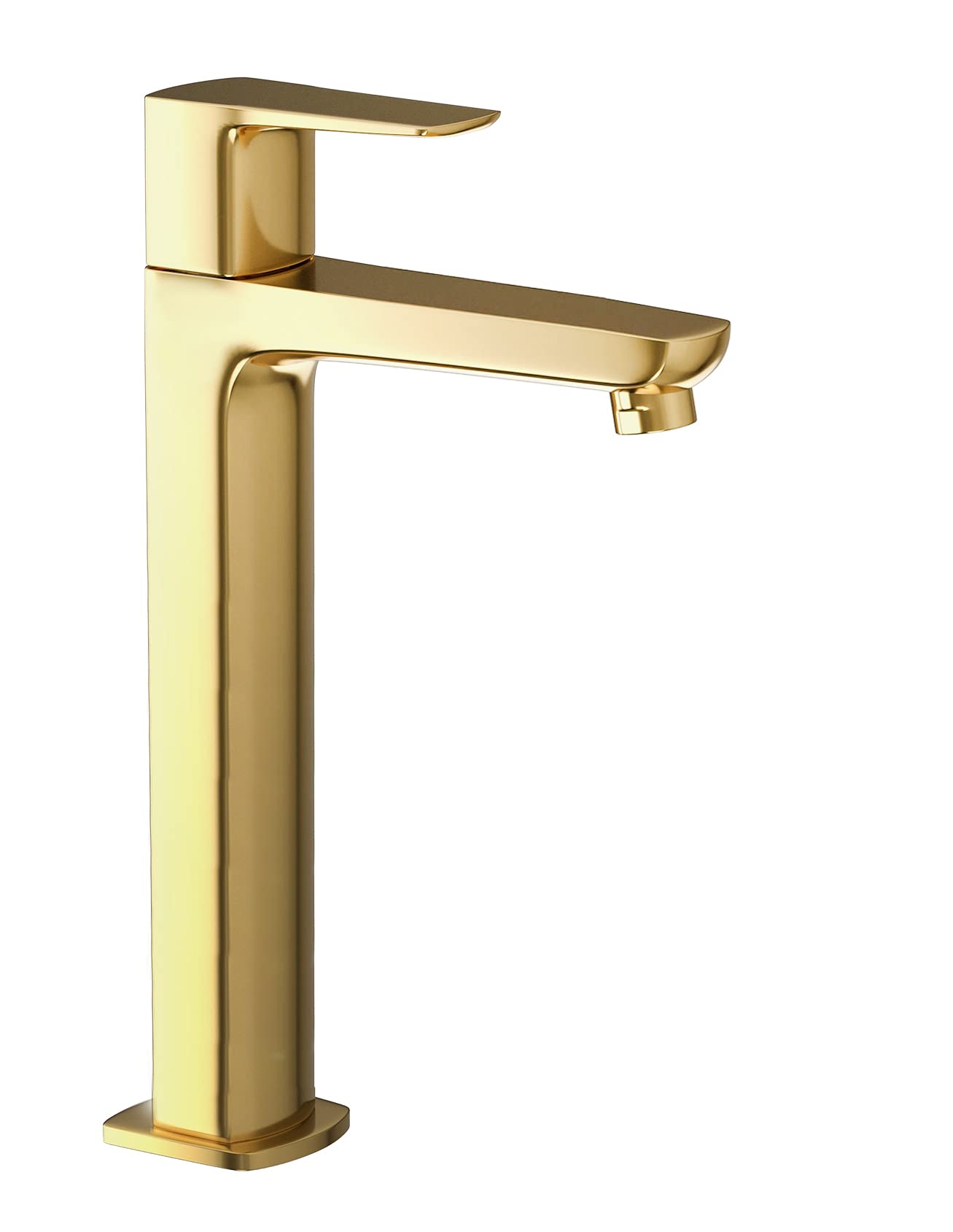 Aquieen Extended Body Tall Pillar Cock Cold Basin Tap (Zura PVD Gold)