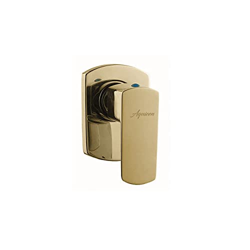 Aquieen Zura Series Concealed Stop Cock with Wall Flange (PVD Gold)