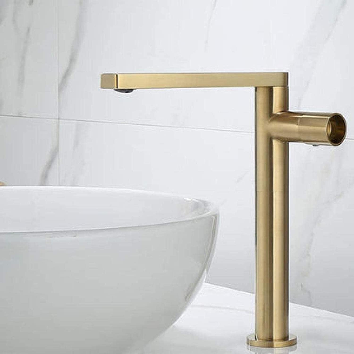 Aquieen Luxury Series Extended Body Hot & Cold Basin Mixer Basin Tap Gold (Viva)