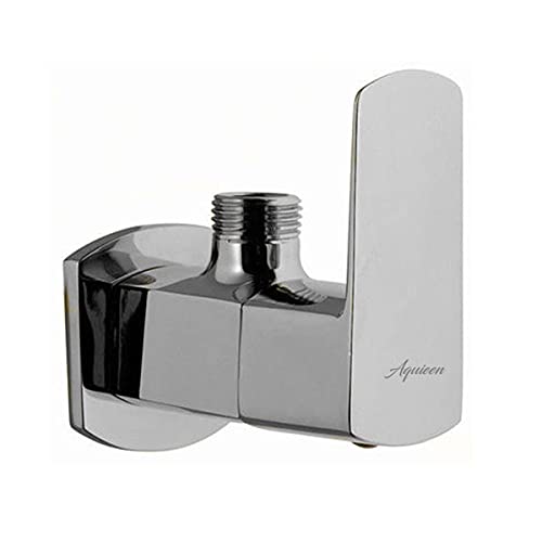 Aquieen 2 Way Cuff Fluid Angle Cock with Wall Flange (Chrome Polished)