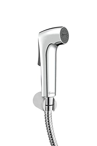 Aquieen ABS Health Faucet Set with 1 Meter SS304 Shower Tube & Hook (Fluid, Chrome)